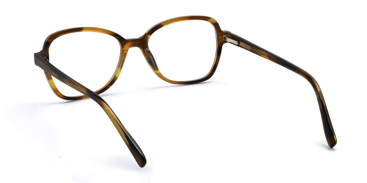 Yellow Tortoiseshell Maren Glasses - Rectangle Glasses