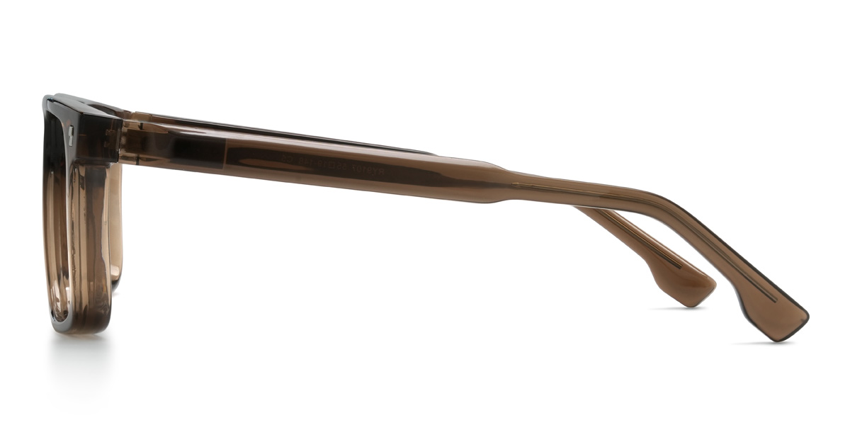 Brown Brimmer Glasses - Rectangle Glasses