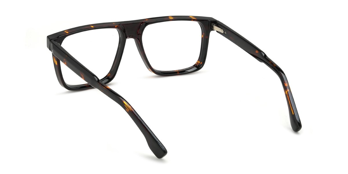 Tortoiseshell Brimmer Glasses - Rectangle Glasses