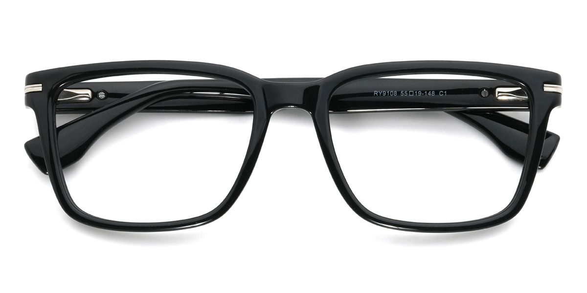Black Whalen Glasses - Rectangle Glasses