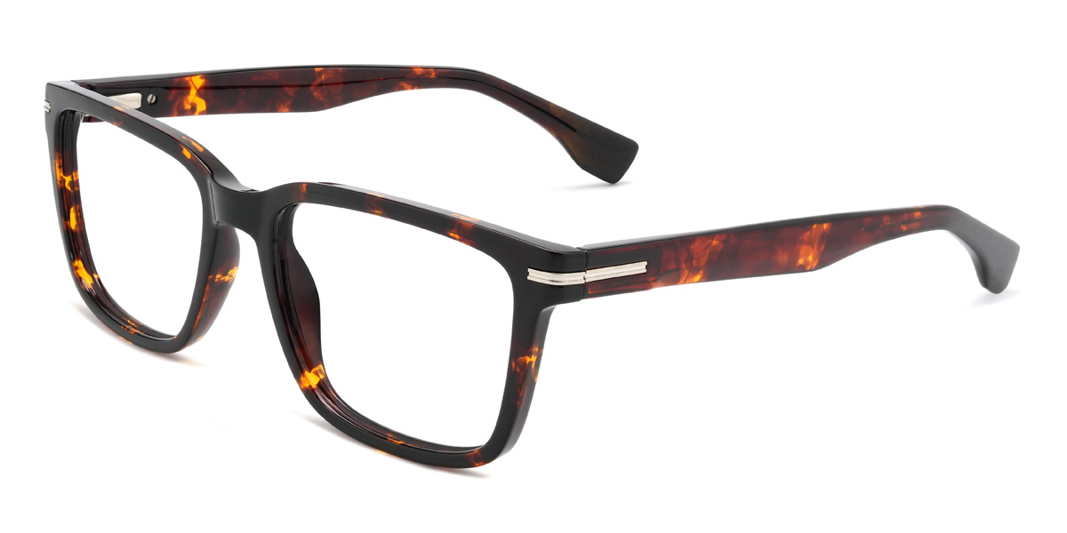 Tortoiseshell Whalen Glasses - Rectangle Glasses