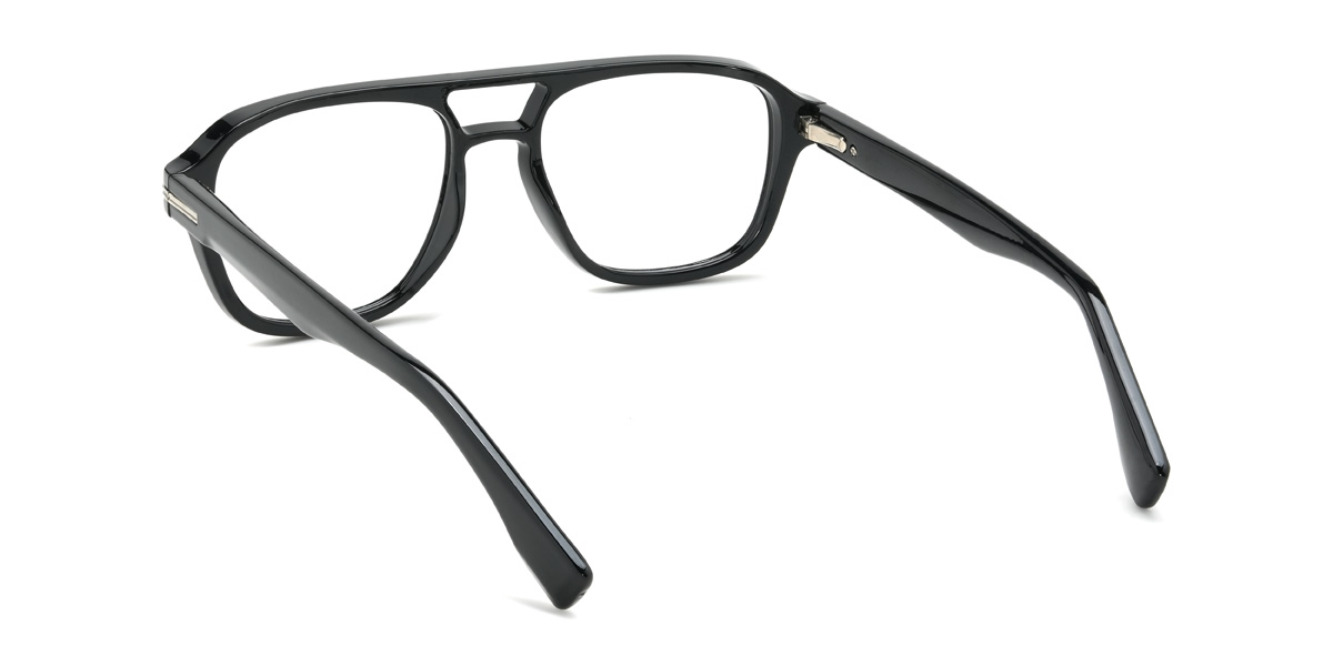 Black Carane Glasses - Aviator Glasses