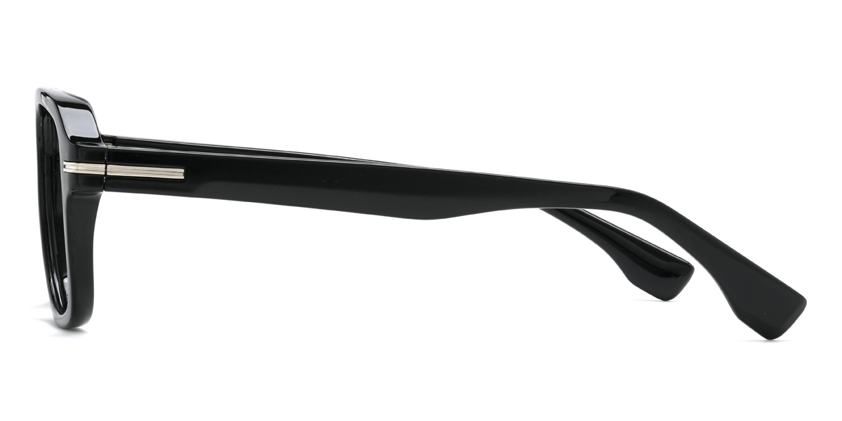 Black Carane Glasses - Aviator Glasses