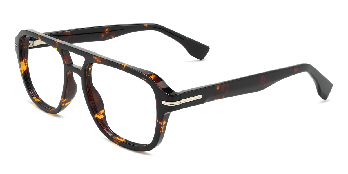 Tortoiseshell Carane Glasses - Aviator Glasses