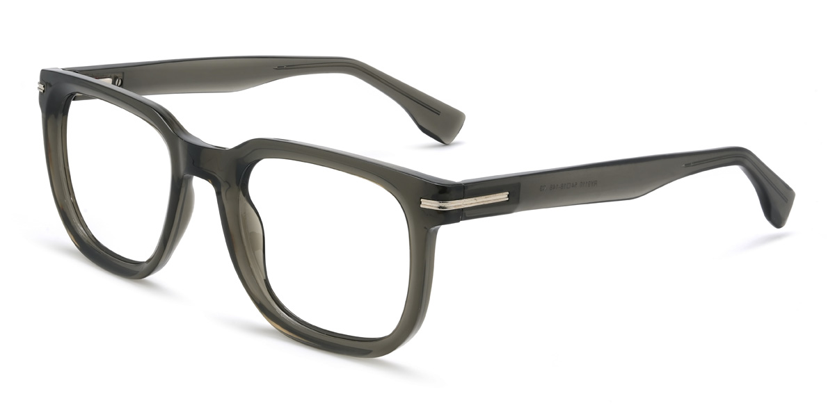 Grey Aarons Glasses - Rectangle Glasses