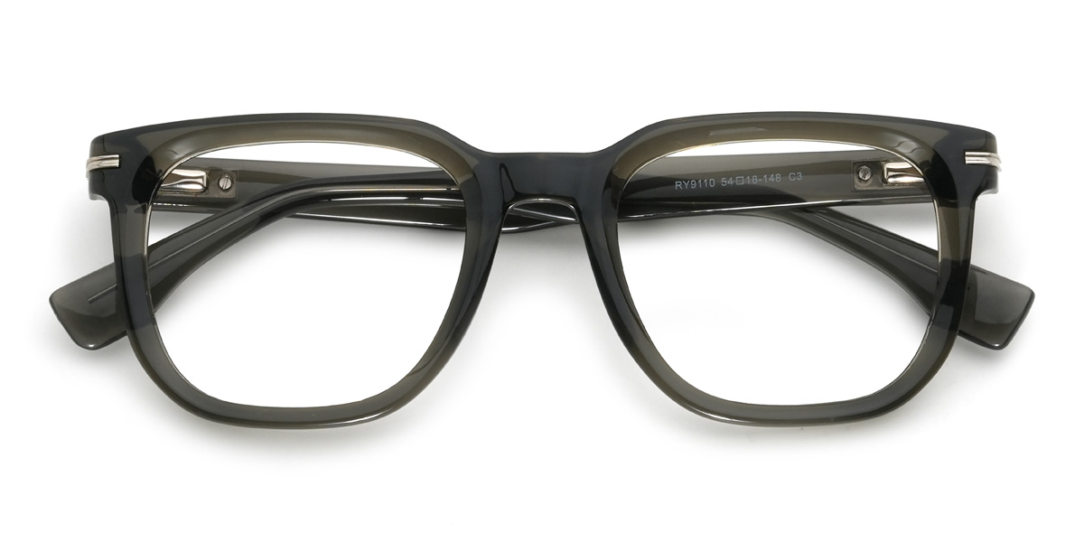 Grey Aarons Glasses - Rectangle Glasses