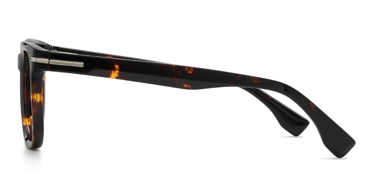 Tortoiseshell Aarons Glasses - Rectangle Glasses