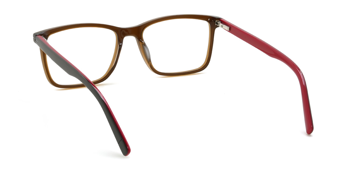 Brown Rubin Glasses - Rectangle Glasses