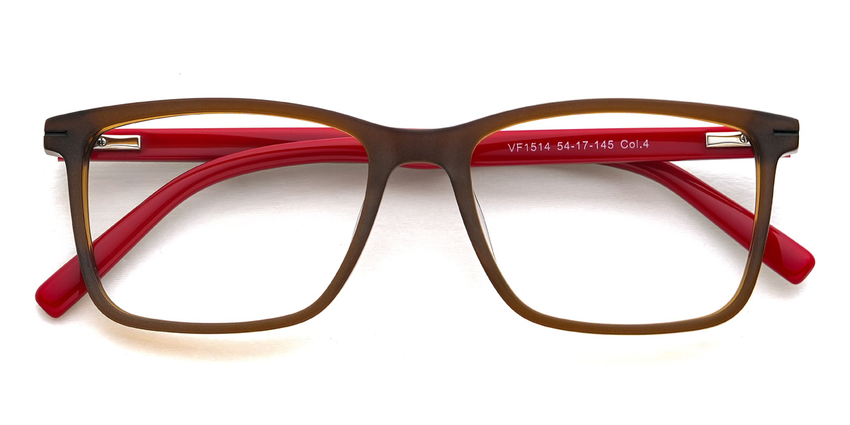 Brown Rubin Glasses - Rectangle Glasses