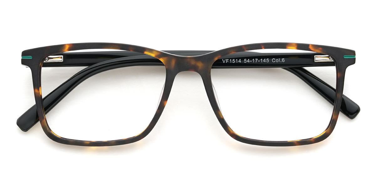 Tortoiseshell Rubin Glasses - Rectangle Glasses