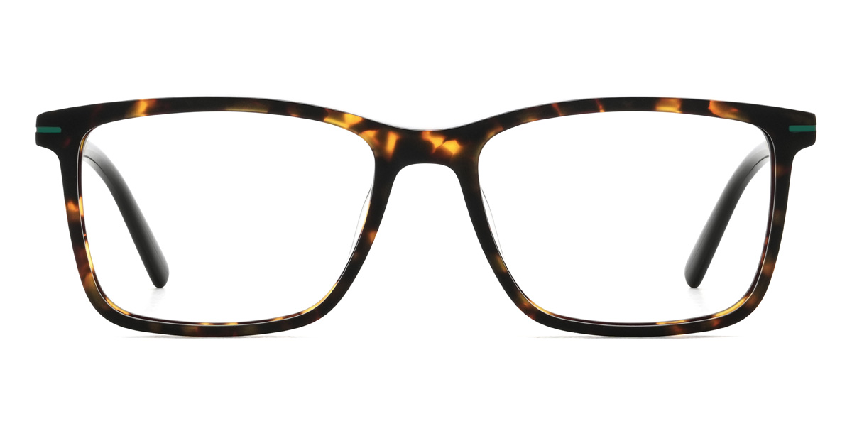 Tortoiseshell Rubin - Rectangle Glasses