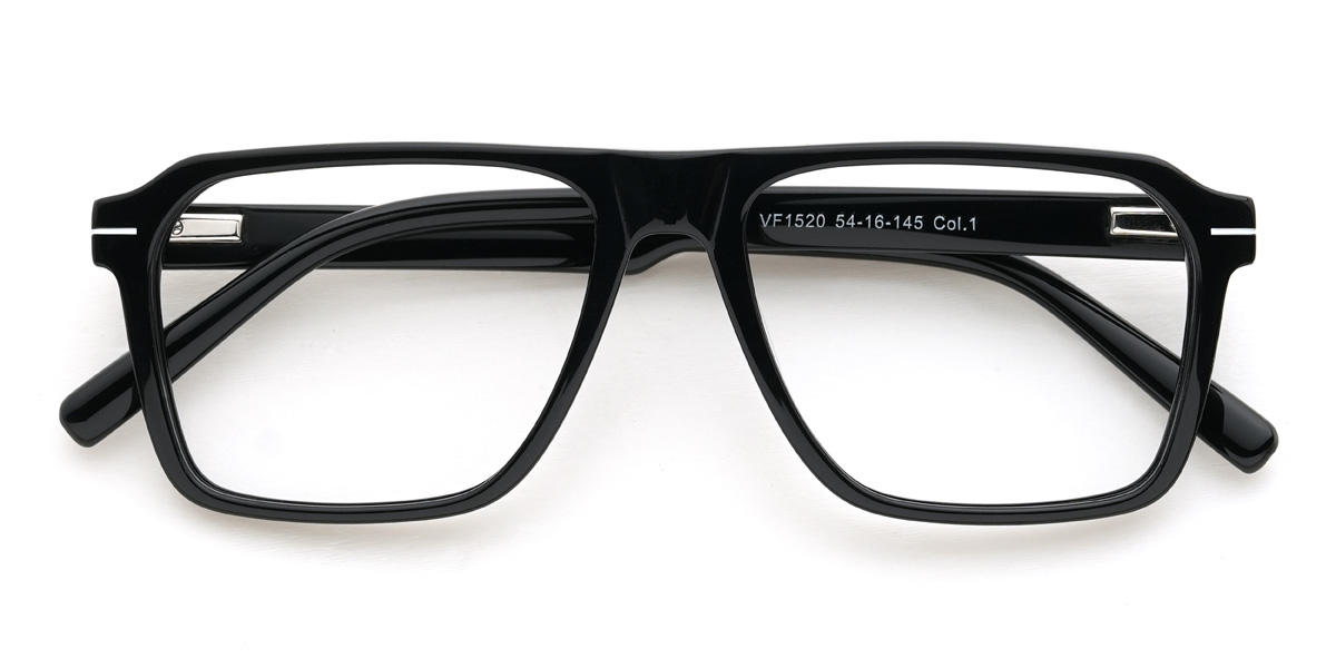 Black Cordes Glasses - Rectangle Glasses