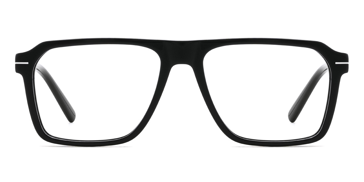 Black Cordes - Rectangle Glasses