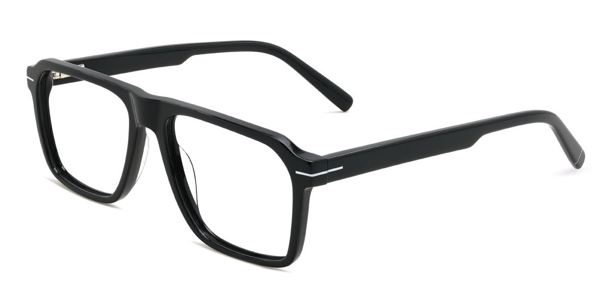 Black Cordes Glasses - Rectangle Glasses