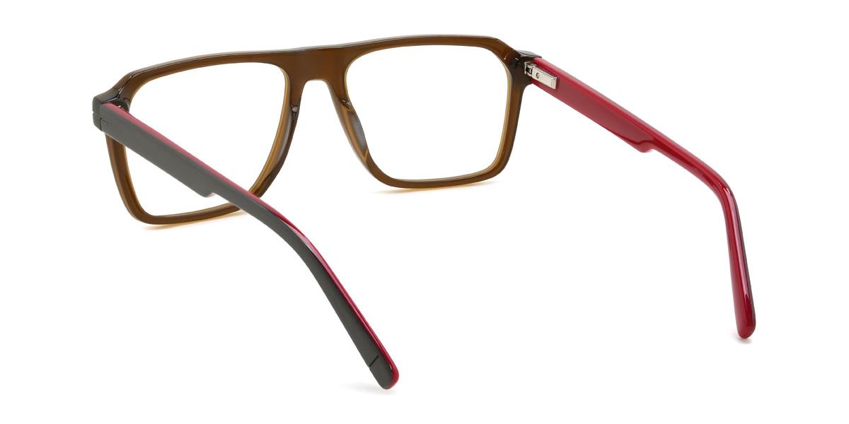 Brown Cordes Glasses - Rectangle Glasses