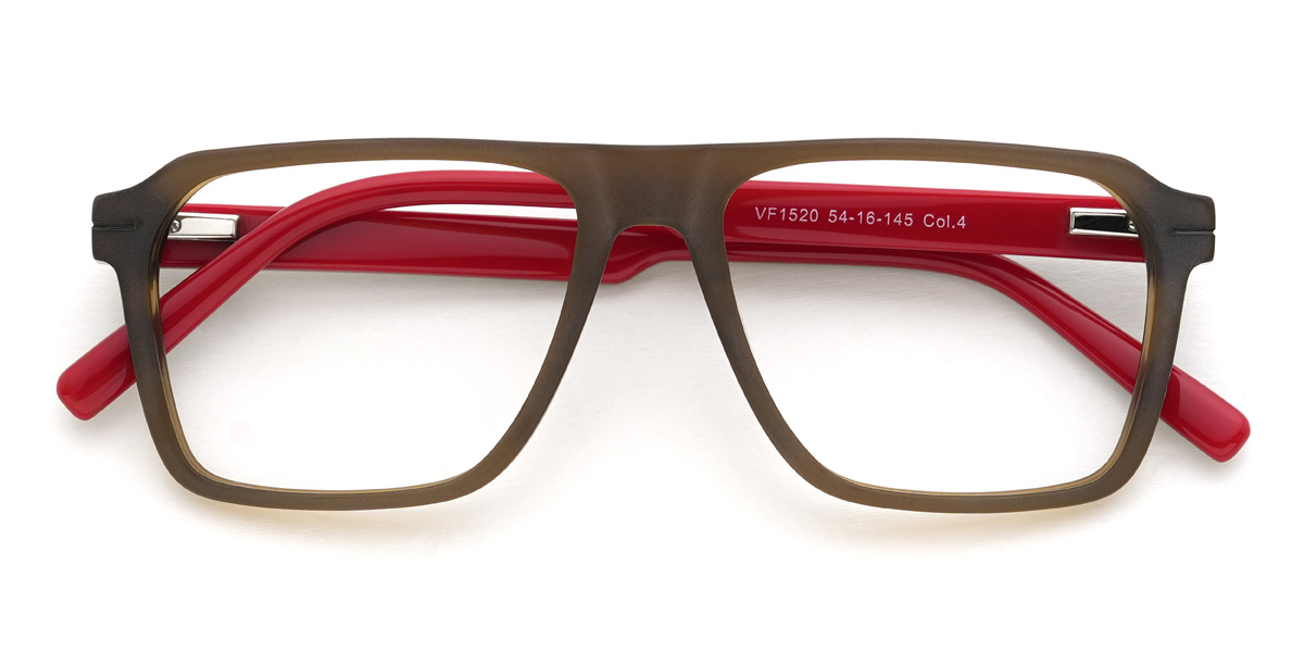 Brown Cordes Glasses - Rectangle Glasses