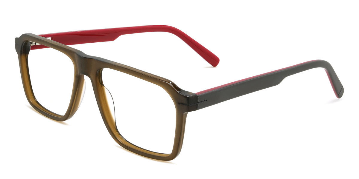 Brown Cordes Glasses - Rectangle Glasses