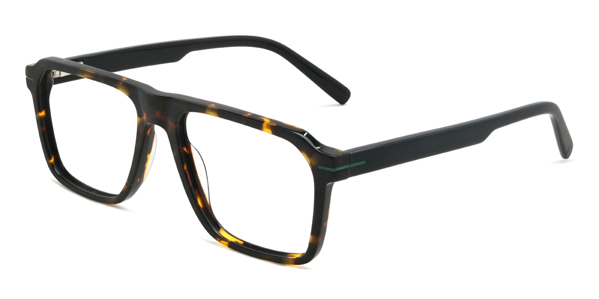 Tortoiseshell Cordes Glasses - Rectangle Glasses