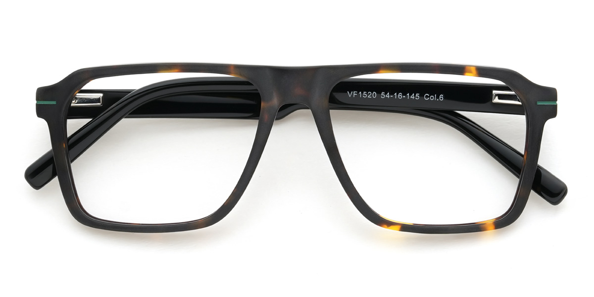 Tortoiseshell Cordes Glasses - Rectangle Glasses