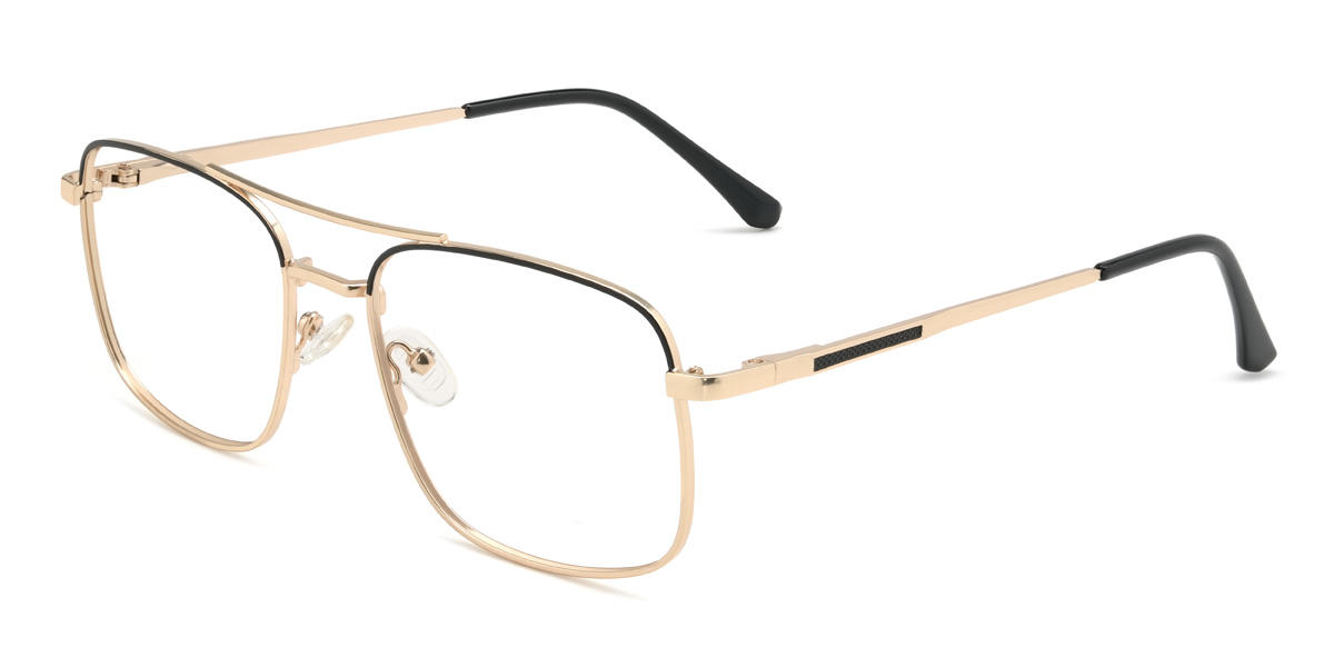 Gold Black Ivey Glasses - Aviator Glasses