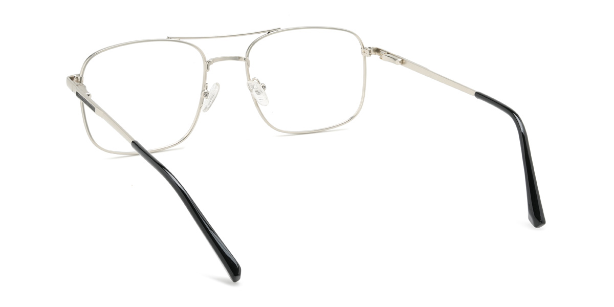 Black Silver Ivey Glasses - Aviator Glasses
