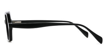 Black Antonella Glasses - Rectangle Glasses