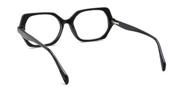 Black Antonella Glasses - Rectangle Glasses