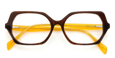 Woodgrain Antonella Glasses - Rectangle Glasses