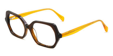 Woodgrain Antonella Glasses - Rectangle Glasses