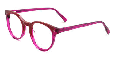 Wine Pink Baylee Glasses - Oval Glasses