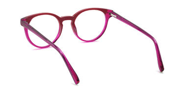 Wine Pink Baylee Glasses - Oval Glasses