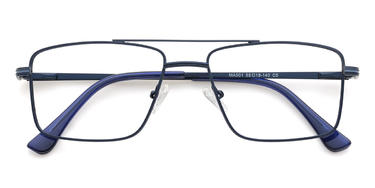 Navy Blue Bronte Glasses - Aviator Glasses