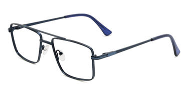 Navy Blue Bronte Glasses - Aviator Glasses