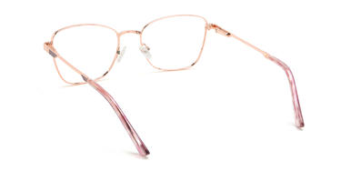 Rose Gold Esperanza Glasses - Rectangle Glasses