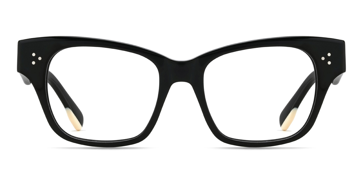 Black Haskell - Rectangle Glasses
