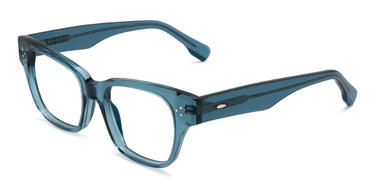 Blue Haskell Glasses - Rectangle Glasses