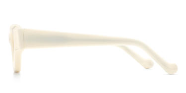 Cream White Sileidy Glasses - Rectangle Glasses