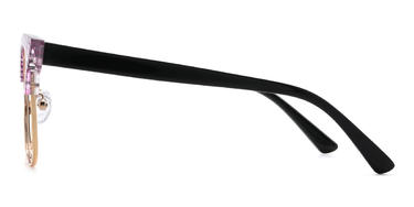 Gold Pink Tortoiseshell Percey Glasses - Square Glasses