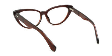 Brown Leti Glasses - Cat Eye Glasses