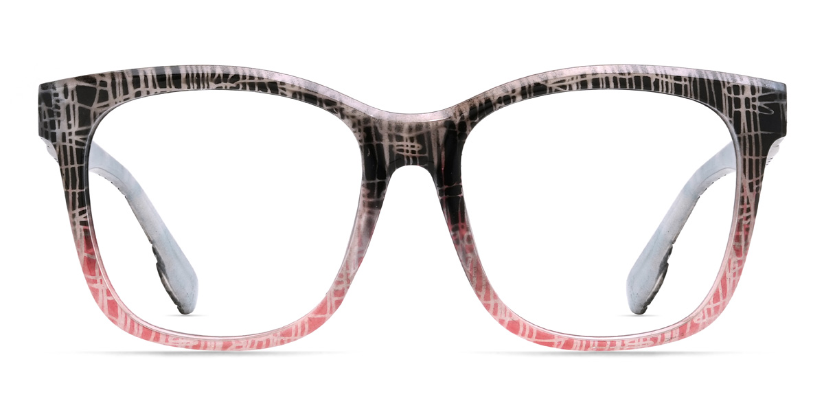 Preto Rosa Eleni - Square Glasses