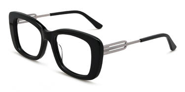 Black Thurston Glasses - Rectangle Glasses