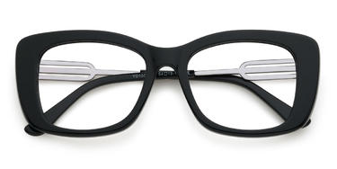 Black Thurston Glasses - Rectangle Glasses