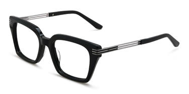 Black Joaquin Glasses - Rectangle Glasses