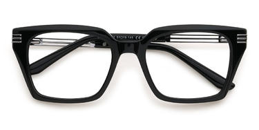 Black Joaquin Glasses - Rectangle Glasses