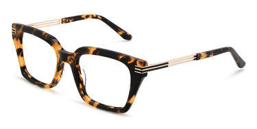 Tortoiseshell Joaquin Glasses - Rectangle Glasses