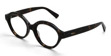 Tortoiseshell Median Glasses - Oval Glasses